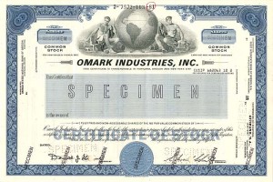 Omark Industries, Inc. - Stock Certificate